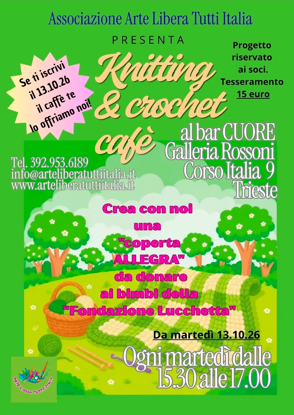 Knitting & crochet cafè - evento settimanale in presenza